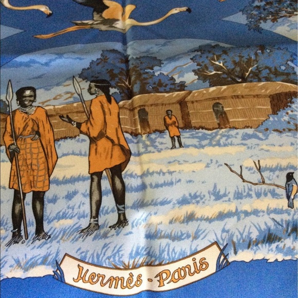 Hermes scarf Tanzanie silk 90cm (regular size) - Picture 7 of 9